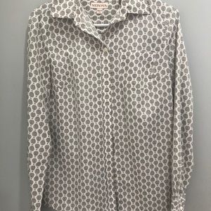 Merona button up with hot air balloons